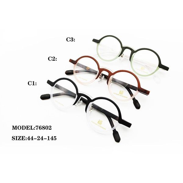 fashion sunglasses frames handmade round acetate reading glasses 2021 designer myopia prescription eyeglasses, Black
fashion sunglasses frames handmade round acetate reading glasses 2021 designer myopia prescription eyeglasses, Black