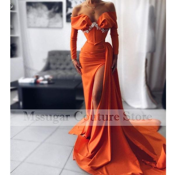 party dresses 2021 orange mermaid prom beading sweetheart pleat satin evening dress vestido de fiesta, White;black
party dresses 2021 orange mermaid prom beading sweetheart pleat satin evening dress vestido de fiesta, White;black