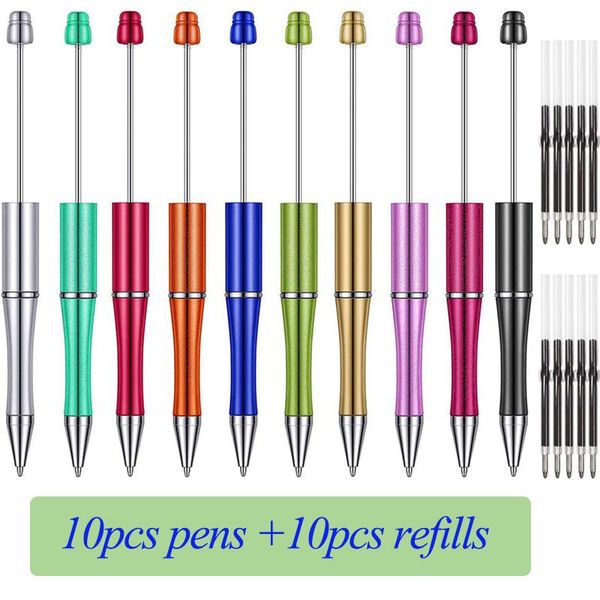 ballpoint pens 10pcs and refills bead pen gel beaded diy kids gift school office supply, Blue;orange
ballpoint pens 10pcs and refills bead pen gel beaded diy kids gift school office supply, Blue;orange