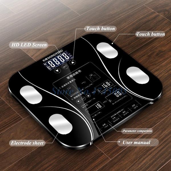 body index electronic smart weighing scales bathroom fat bmi scale digital human weight mi floor lcd display & kitchen
body index electronic smart weighing scales bathroom fat bmi scale digital human weight mi floor lcd display & kitchen