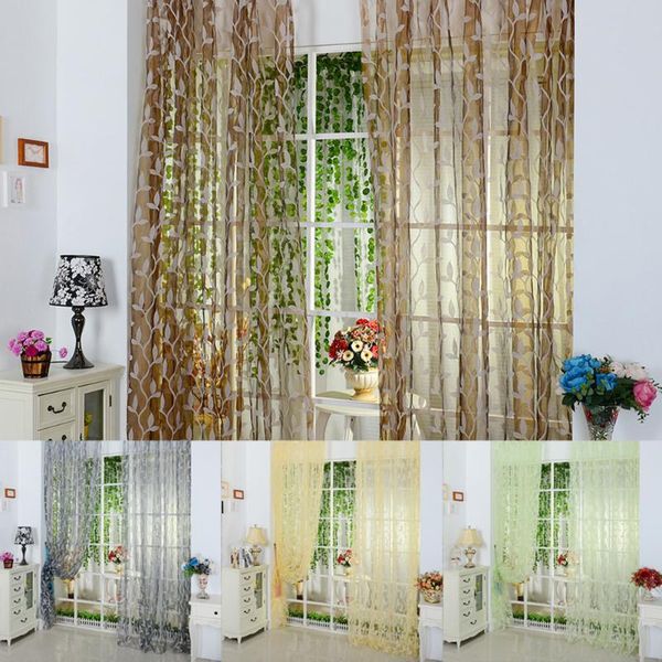 chic leaves curtains blinds voile tulle room curtain sheer panel drapes for bedroom living kitchen cortinas &
chic leaves curtains blinds voile tulle room curtain sheer panel drapes for bedroom living kitchen cortinas &