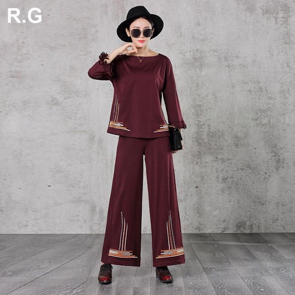 women's suits & blazers rg vintage brand design women blouse pants suit geometric embroidery jujube red wide leg 2 piece set cotton aut, White;black
women's suits & blazers rg vintage brand design women blouse pants suit geometric embroidery jujube red wide leg 2 piece set cotton aut, White;black