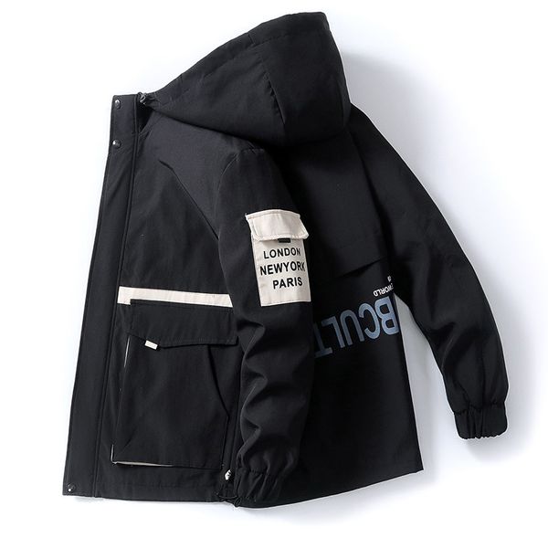 tooling hooded et spring autumn korean handsome versatile casual men's clothing fashion coat men, Black;brown
tooling hooded et spring autumn korean handsome versatile casual men's clothing fashion coat men, Black;brown
