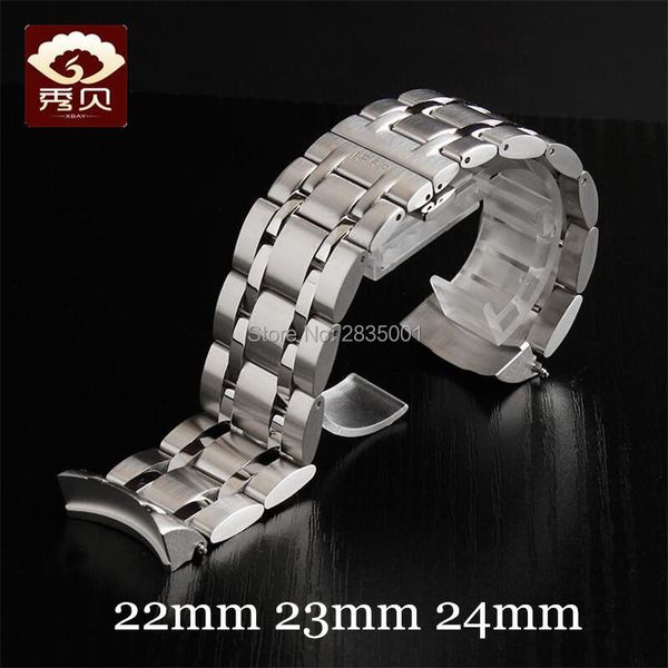 watch bands superior quality silver stainless steel watchband for t-classic t035 curved end solid band 22 23 24mm men, Black;brown
watch bands superior quality silver stainless steel watchband for t-classic t035 curved end solid band 22 23 24mm men, Black;brown