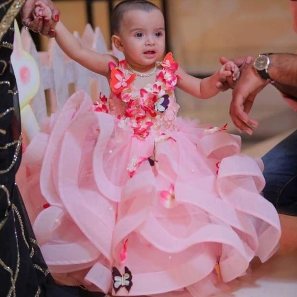 girl's dresses pink organza ball gown flower girl dress butterfly 3d floral applique layered ruffles girls pageant party birthday, Red;yellow
girl's dresses pink organza ball gown flower girl dress butterfly 3d floral applique layered ruffles girls pageant party birthday, Red;yellow