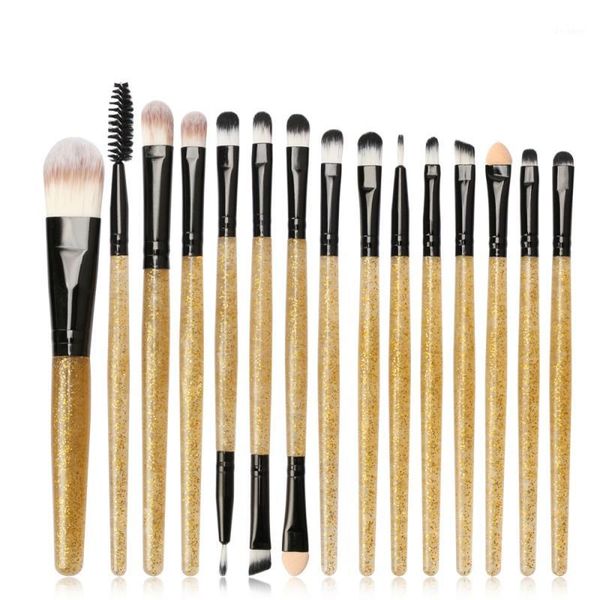 15pcs fashion shining handle makeup brushes set eyes face foundation brush powder blush make up pinceaux maquillage l91
15pcs fashion shining handle makeup brushes set eyes face foundation brush powder blush make up pinceaux maquillage l91