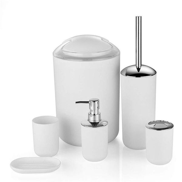 bath accessory set 6pcs/set luxury bathroom accessories plastic toothbrush holder cup soap dispenser dish toilet brush trash can
bath accessory set 6pcs/set luxury bathroom accessories plastic toothbrush holder cup soap dispenser dish toilet brush trash can