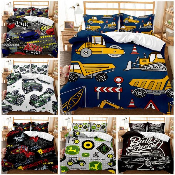 bedding sets engineering vehicle prints duvet cover set monster truck quilt king size comforter home bedclothes
bedding sets engineering vehicle prints duvet cover set monster truck quilt king size comforter home bedclothes