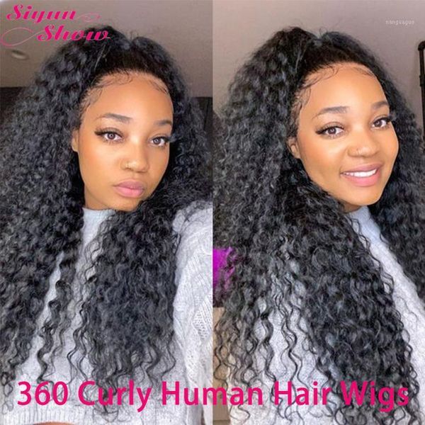 siyun show 360 lace frontal wig 30 inch curly glueless 250 density full human hair wigs for black women1, Black;brown
siyun show 360 lace frontal wig 30 inch curly glueless 250 density full human hair wigs for black women1, Black;brown