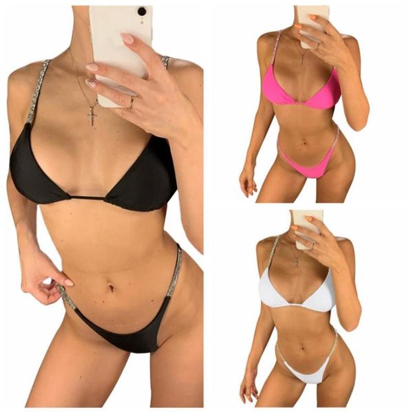 one-piece suits women split swimsuit set with sequins deep v-neck padded bikini elastic waist panties for summer
one-piece suits women split swimsuit set with sequins deep v-neck padded bikini elastic waist panties for summer