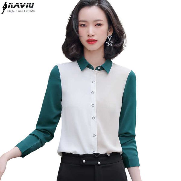 chiffon shirt women spring fashion long sleeve patchwork slim blouses office ladies elegant professional work 210604, White
chiffon shirt women spring fashion long sleeve patchwork slim blouses office ladies elegant professional work 210604, White