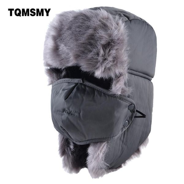 berets tqmsmy solid color bomber hat men winter hats for women masks cap russian thick warm ear flaps bone ushanka snow lei feng caps, Blue;gray
berets tqmsmy solid color bomber hat men winter hats for women masks cap russian thick warm ear flaps bone ushanka snow lei feng caps, Blue;gray