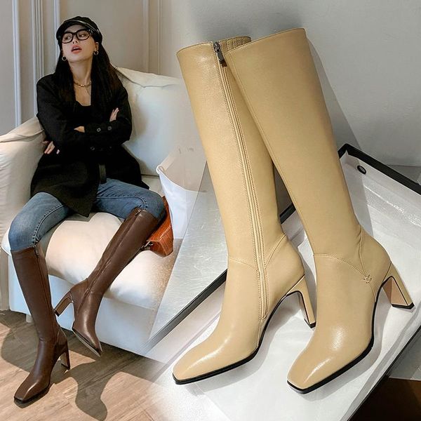 boots square toe women's office 2021 fall winter knee high heels wide leg side zipper est slim long shoes woman, Black
boots square toe women's office 2021 fall winter knee high heels wide leg side zipper est slim long shoes woman, Black