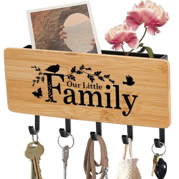 our little family key hooks personalized text design black white practical bamboo wooden household multi-function storage box & rails
our little family key hooks personalized text design black white practical bamboo wooden household multi-function storage box & rails