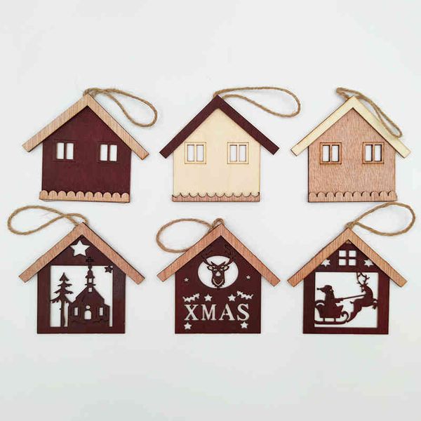 decorations christmas tree pendant wooden hollowed out house small pendant window dressing and props
decorations christmas tree pendant wooden hollowed out house small pendant window dressing and props