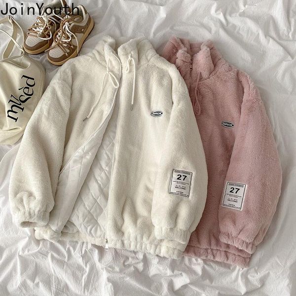 women's jackets joinyouth patch design warm zipper jacket women autumn winter loose long sleeve personality sweet fashion outer wear co, Black;brown
women's jackets joinyouth patch design warm zipper jacket women autumn winter loose long sleeve personality sweet fashion outer wear co, Black;brown