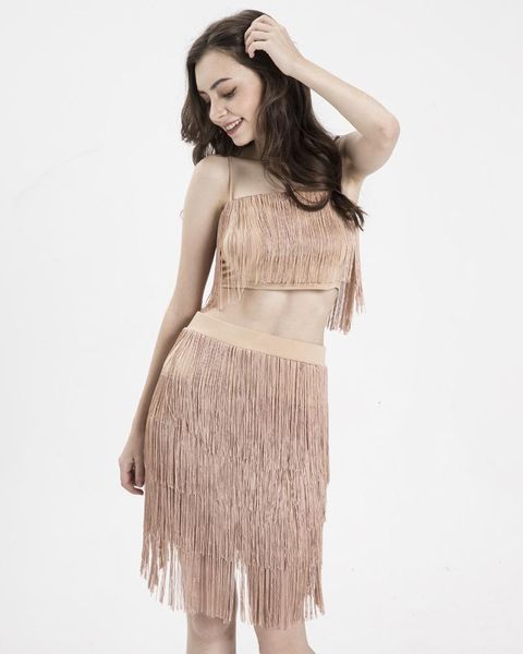 two piece dress fringed suit two-piece fashion tassel set nightclub sling openwork club party women suits dressed, White
two piece dress fringed suit two-piece fashion tassel set nightclub sling openwork club party women suits dressed, White