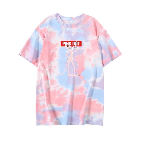 summer women tie dye t-shirt cartoon anime pink panther printing pattern japanese korean kawaii harajuku style fashion women's, White
summer women tie dye t-shirt cartoon anime pink panther printing pattern japanese korean kawaii harajuku style fashion women's, White