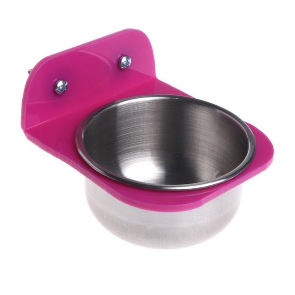other bird supplies stainless steel water bowl feeder for crates cages coop dog parrot pet drop