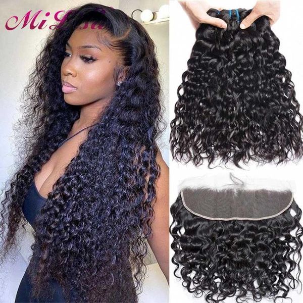 human hair bulks 30 inch water wave bundles with frontal extension wet and wavy closure 13x4 natural, Black
human hair bulks 30 inch water wave bundles with frontal extension wet and wavy closure 13x4 natural, Black