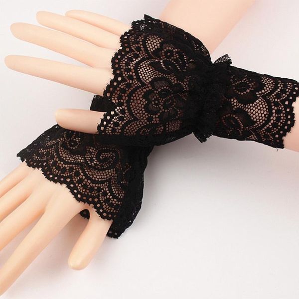 five fingers gloves women hollow out crochet floral lace wrist cuffs ruffles detachable fake sleeves stretch bracelet fingerless, Blue;gray
five fingers gloves women hollow out crochet floral lace wrist cuffs ruffles detachable fake sleeves stretch bracelet fingerless, Blue;gray