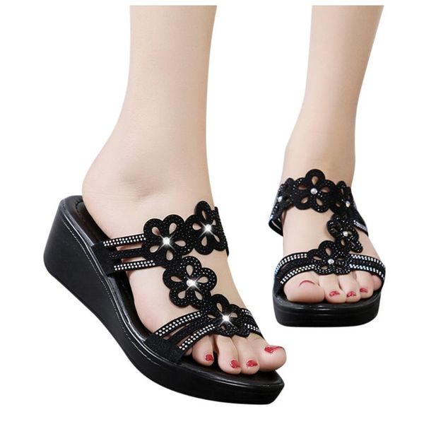 slippers women crystal high heel pumps ladies shoes wedges slides party platform peep toe zapatos de mujer, Black
slippers women crystal high heel pumps ladies shoes wedges slides party platform peep toe zapatos de mujer, Black