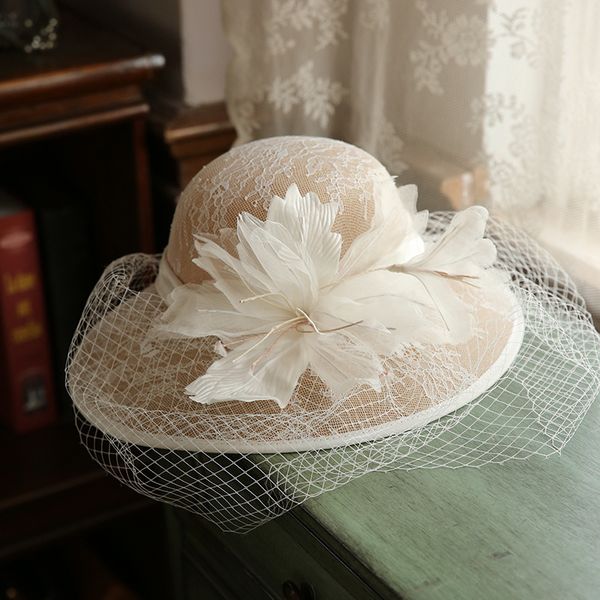 big hat summer mesh flower bridal wedding p studio with makeup fisherman's, Blue;gray
big hat summer mesh flower bridal wedding p studio with makeup fisherman's, Blue;gray