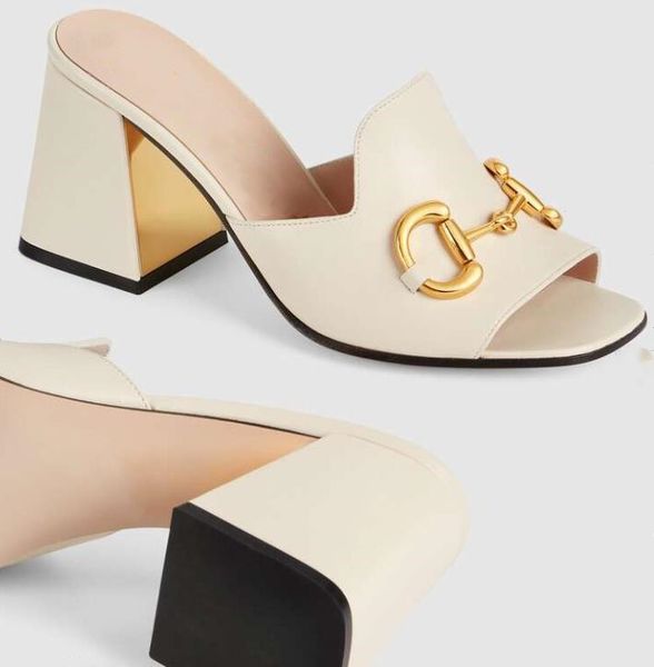 women leather horsebit slipper sandal open-toed gold-toned hardware outdoor designer lady wide strap high heel rubber sole slide sandals, Black
women leather horsebit slipper sandal open-toed gold-toned hardware outdoor designer lady wide strap high heel rubber sole slide sandals, Black