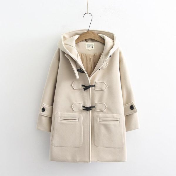 women's wool & blends 2021 cow horn buckles casual solid color coat college style velvet jacket women autumn and winter mid length wool, Black
women's wool & blends 2021 cow horn buckles casual solid color coat college style velvet jacket women autumn and winter mid length wool, Black