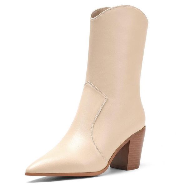 boots high heels 2021 winter pointed toe mid-calf genuine leather band design night club thickheels shoes woman, Black
boots high heels 2021 winter pointed toe mid-calf genuine leather band design night club thickheels shoes woman, Black