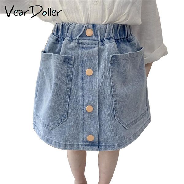 veardoller girls skirt 2021 fashion single breasted & big pocket decoration baby children's clothing kids denim skirts, Blue
veardoller girls skirt 2021 fashion single breasted & big pocket decoration baby children's clothing kids denim skirts, Blue