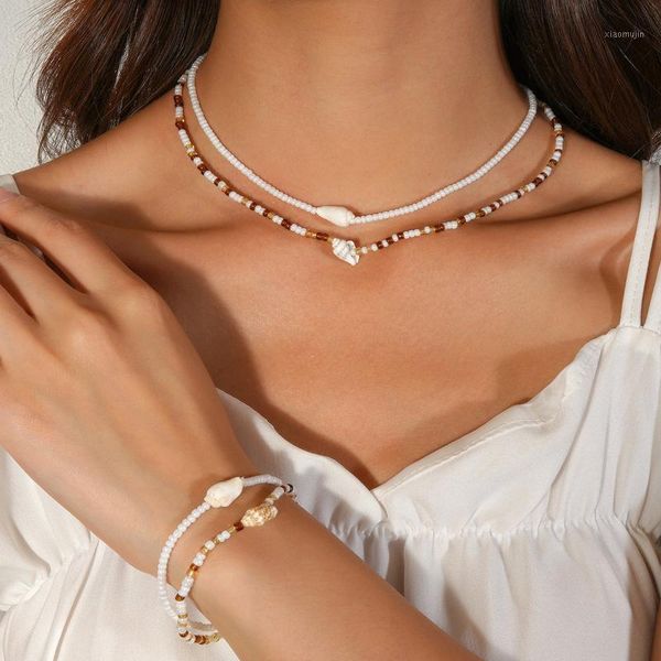 earrings & necklace natural shell conch cowrie short choker necklaces collar imitation pearl seed beaded chain bracelets set women jewelry, Silver
earrings & necklace natural shell conch cowrie short choker necklaces collar imitation pearl seed beaded chain bracelets set women jewelry, Silver