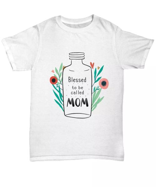 blessed to be called mom t-shirt gifts mother's day tee womens flower art, White;black
blessed to be called mom t-shirt gifts mother's day tee womens flower art, White;black