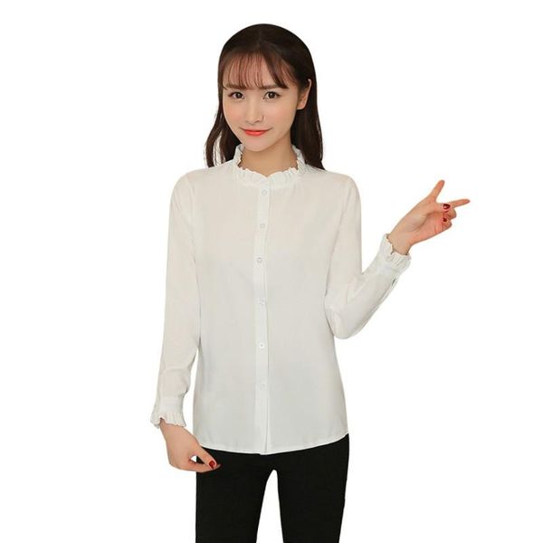 sweet girl women blouse ruffled collar petal sleeve basic shirt blusas femininas women's blouses & shirts, White
sweet girl women blouse ruffled collar petal sleeve basic shirt blusas femininas women's blouses & shirts, White