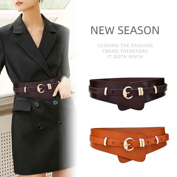 belts buckles real women's fashion decoration wide with windbreaker skirt waist, Black;brown
belts buckles real women's fashion decoration wide with windbreaker skirt waist, Black;brown