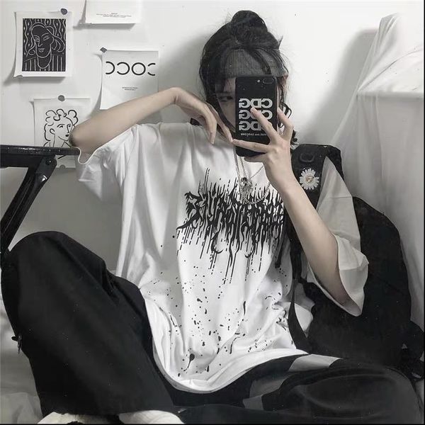 punk gothic t shirts womens shirt loose streetwear harajuku letter print summer short sleeve vintage women black, White
punk gothic t shirts womens shirt loose streetwear harajuku letter print summer short sleeve vintage women black, White