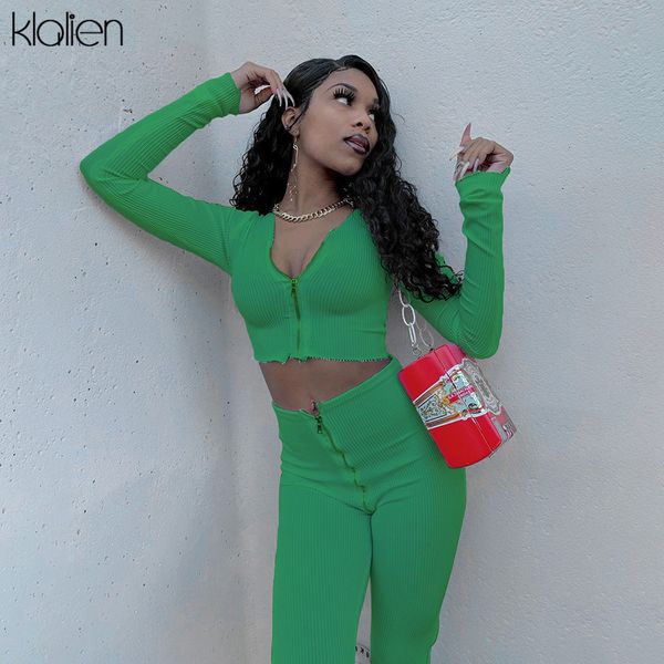 tracksuits autumn women solid rib knitted zipper two piece set fashion casual fitness tracksuit female slim elastic sports outfit, Gray
tracksuits autumn women solid rib knitted zipper two piece set fashion casual fitness tracksuit female slim elastic sports outfit, Gray