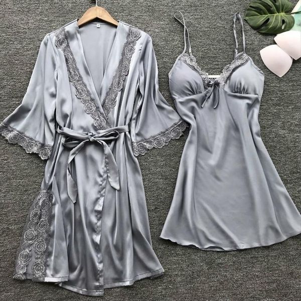 lace lingerie pajamas women sleepwear robe set underwear nightdress home clothes dress, Black;red
lace lingerie pajamas women sleepwear robe set underwear nightdress home clothes dress, Black;red