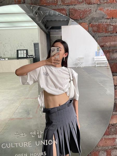 drawstring ruched women t shirt o-neck bodycon streetwear party club elegant summer clothes women's t-shirt, White
drawstring ruched women t shirt o-neck bodycon streetwear party club elegant summer clothes women's t-shirt, White