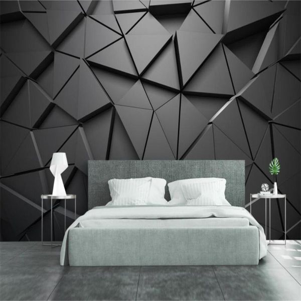 custom large-scale mural 3d wallpaper fashion three-dimensional geometric abstract gray triangle background wall covering wallpapers
custom large-scale mural 3d wallpaper fashion three-dimensional geometric abstract gray triangle background wall covering wallpapers