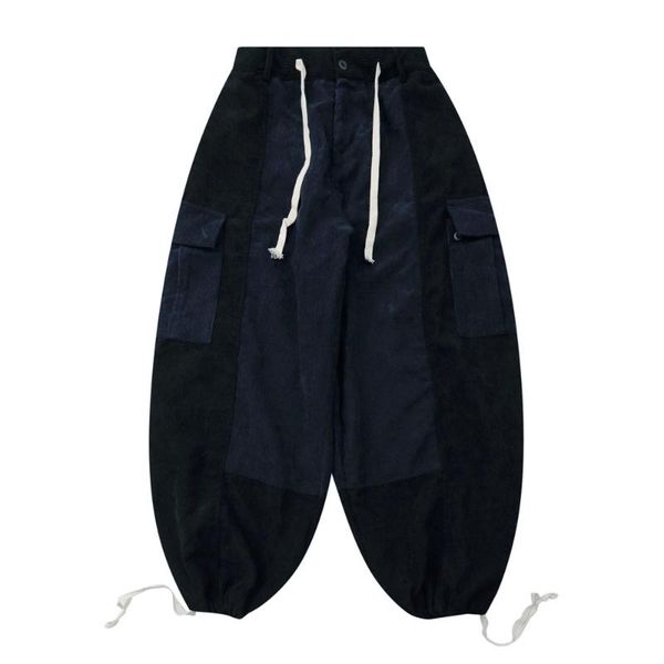 men's pants multi-pocket corduroy cargo mens safari style contrast paneled drawstring jogger elastic waist loose trousers men, Black
men's pants multi-pocket corduroy cargo mens safari style contrast paneled drawstring jogger elastic waist loose trousers men, Black