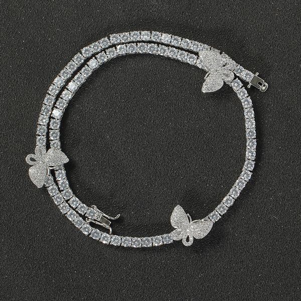 hip hop new fashion jewelry charm choker necklace 4mm 16" 18" brass setting tennis chain 3 butterfly cz iced out aaa cubic zirconi, Golden;silver
hip hop new fashion jewelry charm choker necklace 4mm 16" 18" brass setting tennis chain 3 butterfly cz iced out aaa cubic zirconi, Golden;silver