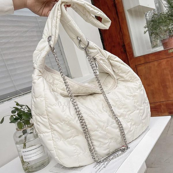 totes large space cotton shoulder bags for women lattice hobo bag lady soft down feather designer handbags simple chain crossbody
totes large space cotton shoulder bags for women lattice hobo bag lady soft down feather designer handbags simple chain crossbody