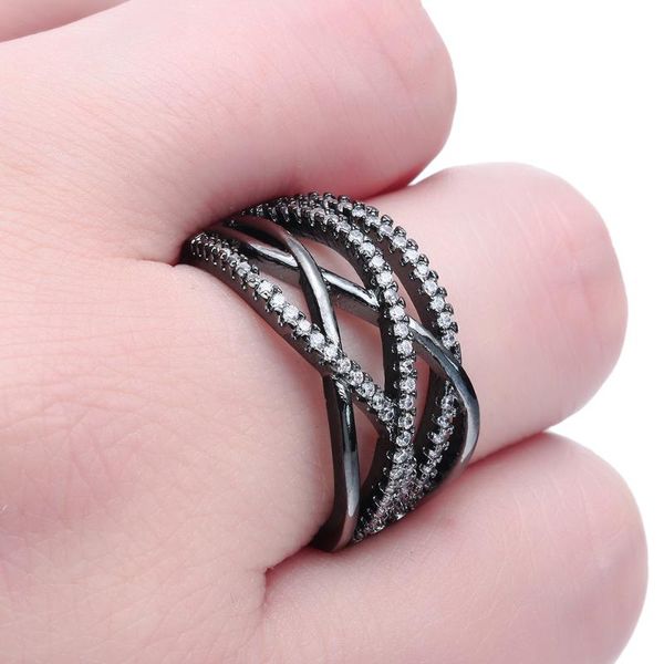 wedding rings luxury vintage black finger micro paved zircon white cz cross design lady jewelry engagement, Slivery;golden
wedding rings luxury vintage black finger micro paved zircon white cz cross design lady jewelry engagement, Slivery;golden