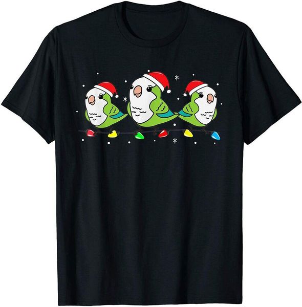 quaker parrot bird christmas lights funny pet xmas gift t-shirt size m-5xl, White;black
quaker parrot bird christmas lights funny pet xmas gift t-shirt size m-5xl, White;black