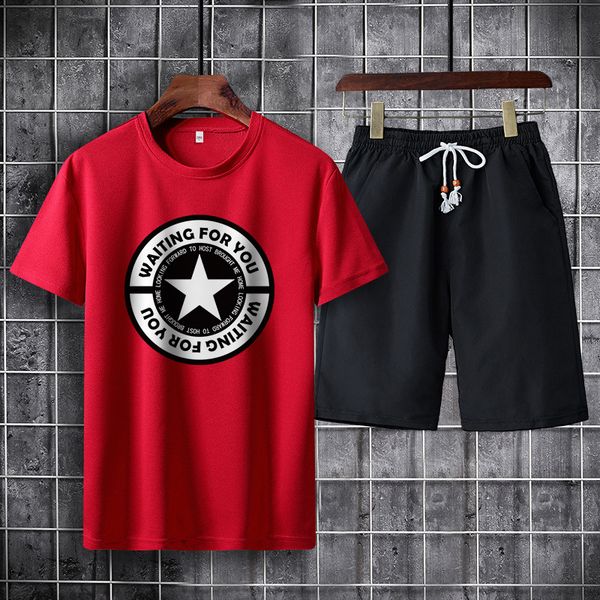 2021 summer leisure sports cloth two piece printed short sleeved suit men's, Gray
2021 summer leisure sports cloth two piece printed short sleeved suit men's, Gray