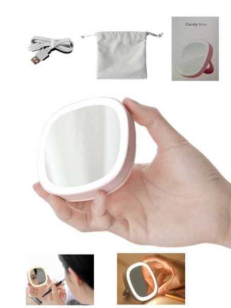 compact mirrors mini makeup mirror led lights portable desklamp small folding vanity 3-color electrodeless dimming
compact mirrors mini makeup mirror led lights portable desklamp small folding vanity 3-color electrodeless dimming
