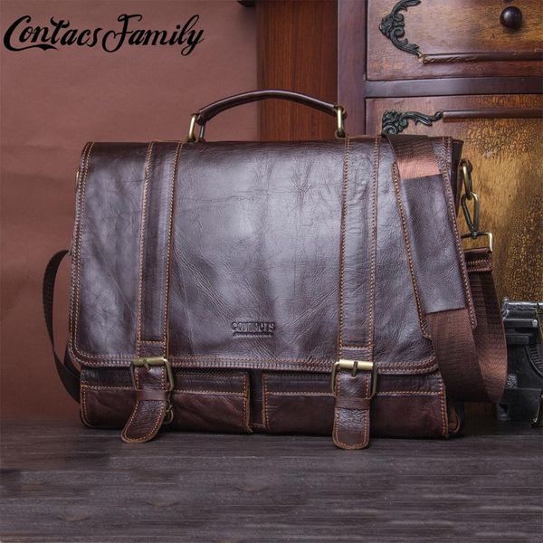 briefcases retro luxury men's briefcase genuine leather business handbag lapdocument messenger bag male crossbody shoulder bolsas
briefcases retro luxury men's briefcase genuine leather business handbag lapdocument messenger bag male crossbody shoulder bolsas