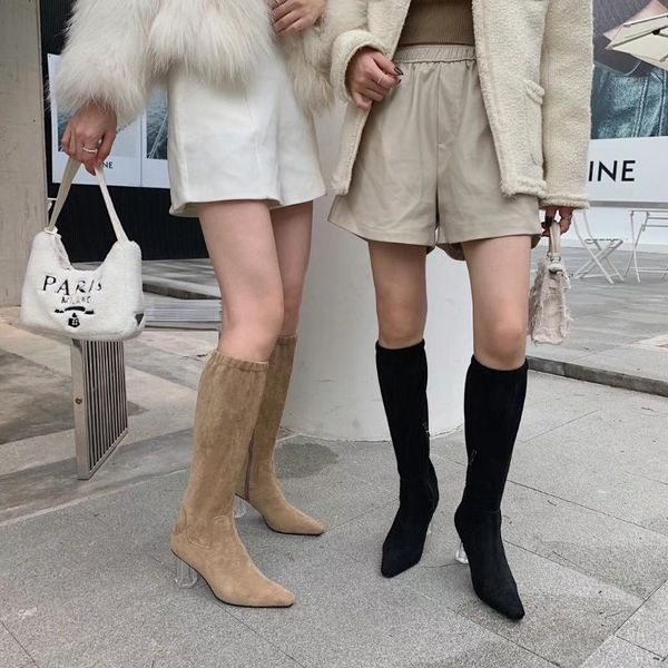boots fashion women sock flock stretch side zipper crystal clear high heels black beige autumn winter woman size 39
boots fashion women sock flock stretch side zipper crystal clear high heels black beige autumn winter woman size 39
