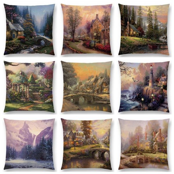 cushion/decorative pillow forest rivers countryside fields gardens scenery painting fairy tale gorgeous season beautiful cushion cover case
cushion/decorative pillow forest rivers countryside fields gardens scenery painting fairy tale gorgeous season beautiful cushion cover case